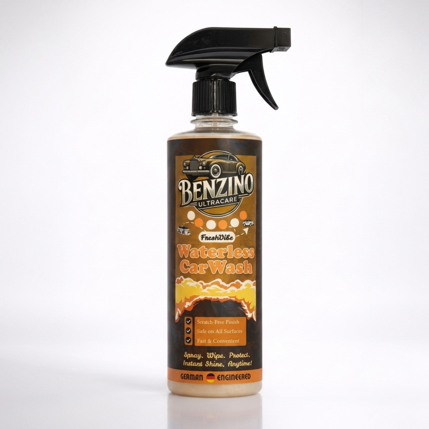 Benzino Waterless Car Wash – Clean & Shine Your Car in 10 Minutes Without Water