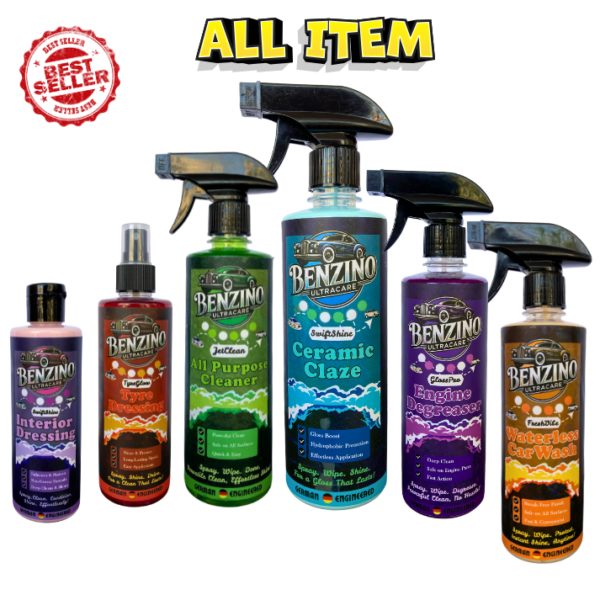 Complete Car Care Bundle – All-in-One Detailing Kit for Interior, Exterior & Engine